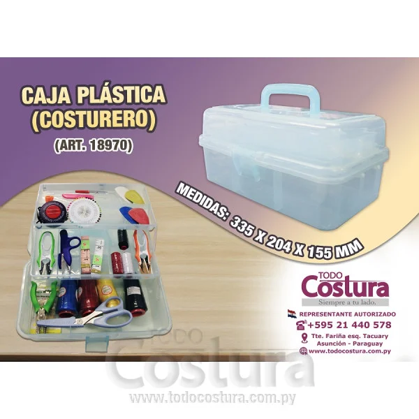 CAJA PLASTICA 13 PULG. (COSTURERO)